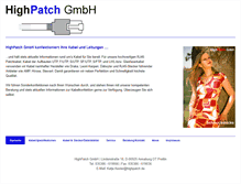 Tablet Screenshot of highpatch.de